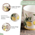 Limoncello Fine Bone China Coffee Mugs