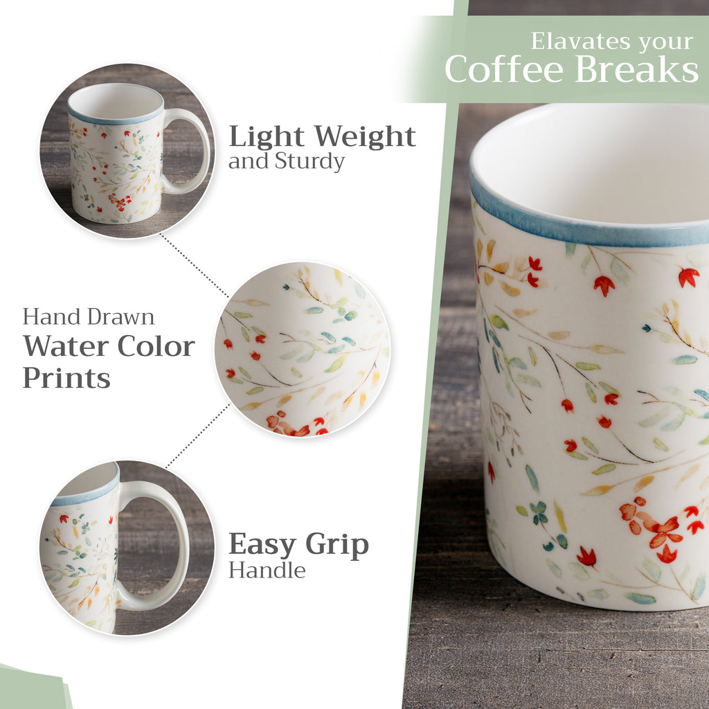 Colmar Fine Bone China Coffee Mugs