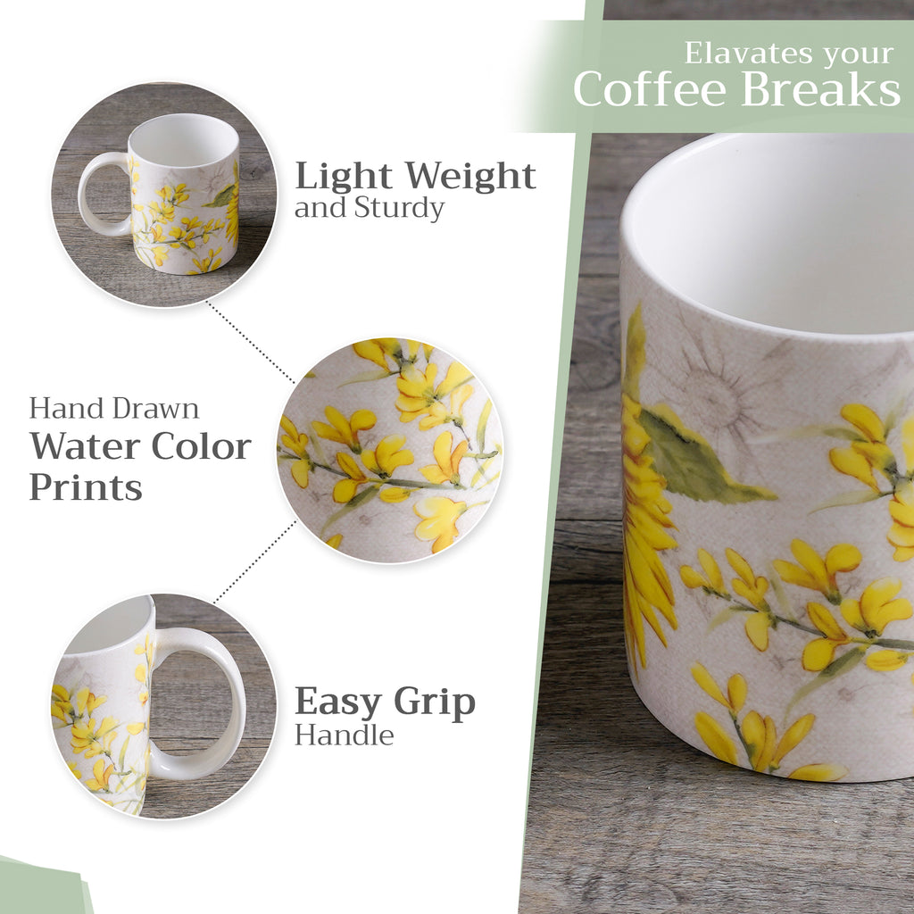Candice Fine Bone China Coffee Mugs
