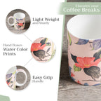 Canne Fine Bone China Coffee Mugs