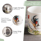 Campagne Fine Bone China Coffee Mugs