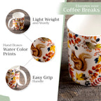 Sous-Bois Fine Bone China Coffee Mugs