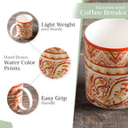 Palatial Paisley Fine Bone China Coffee Mugs