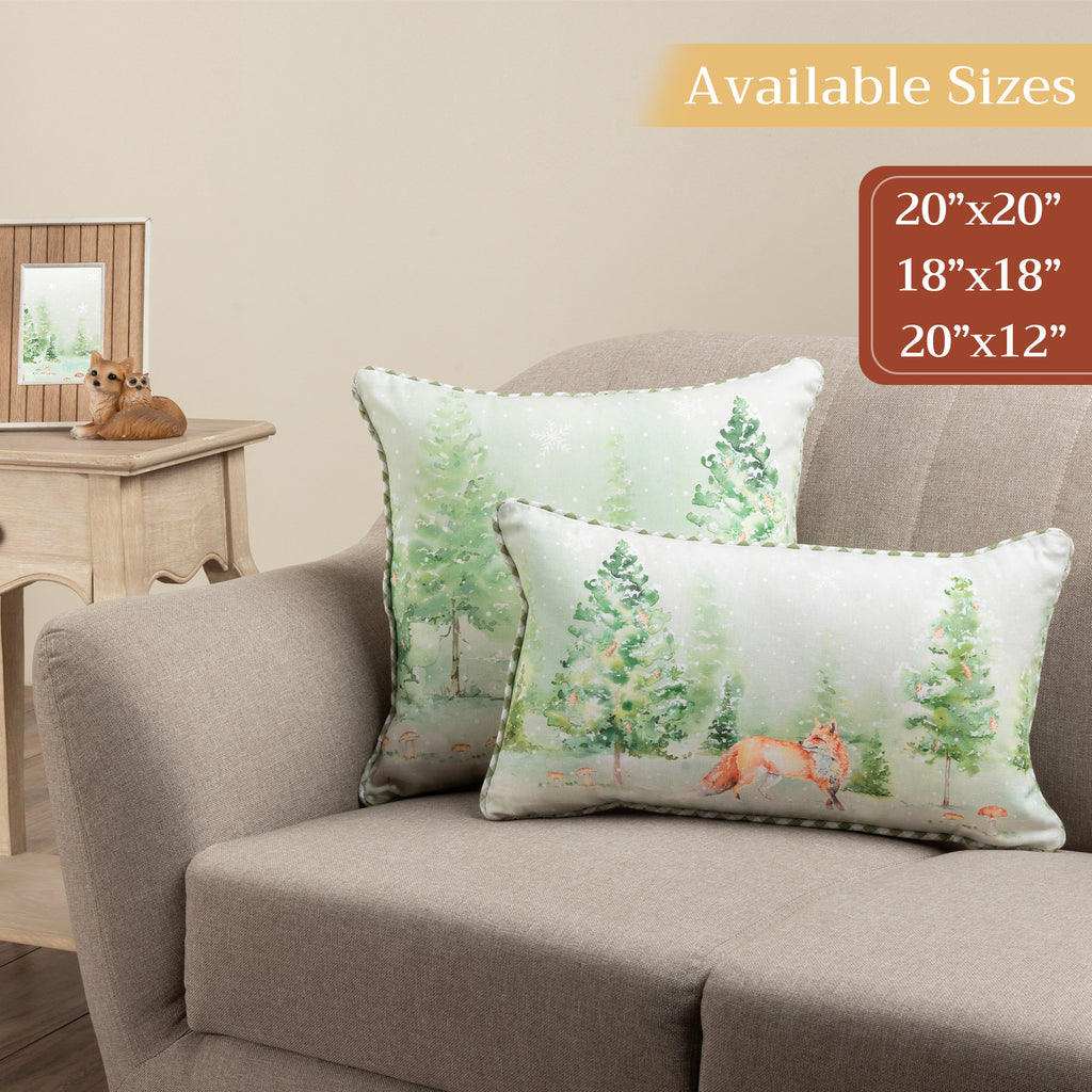 Winter Mornings Throw Pillow Covers