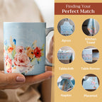Ibiza - Blue Fine Bone China Coffee Mugs