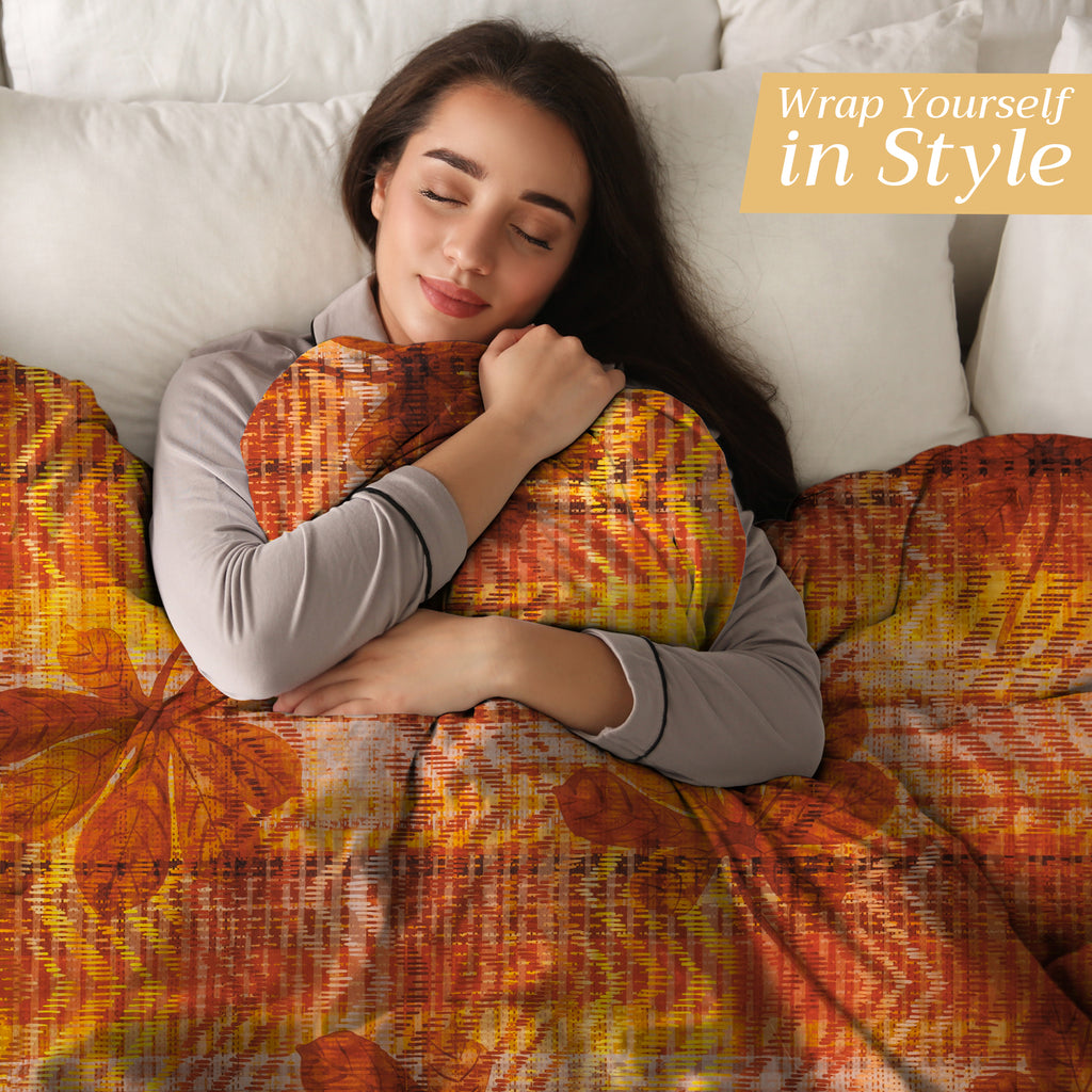 Thanksgiving Tartan Throw Blankets