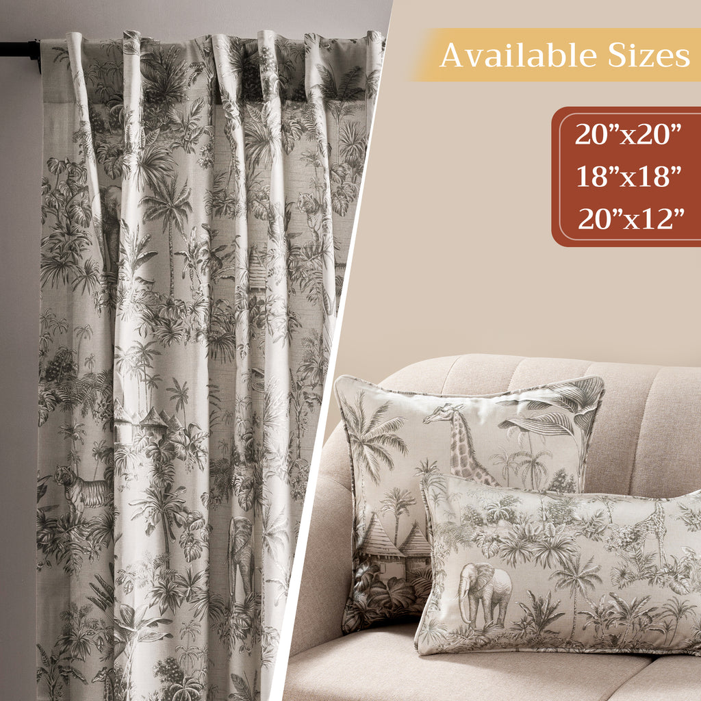 Savana Jouy Throw Pillow Covers