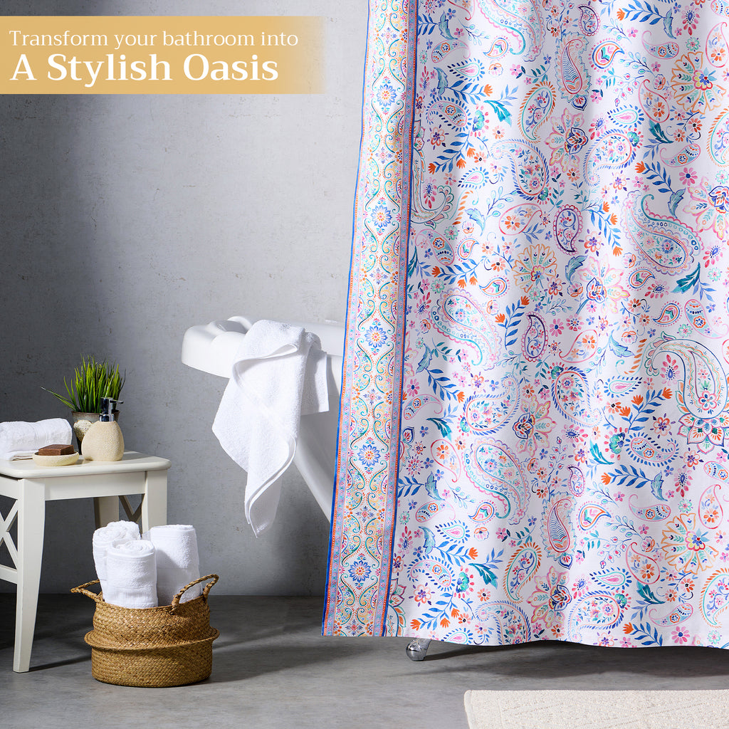 Indian Floral Shower Curtains