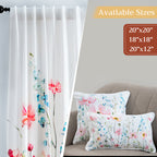 Delphinium Throw Pillow Covers