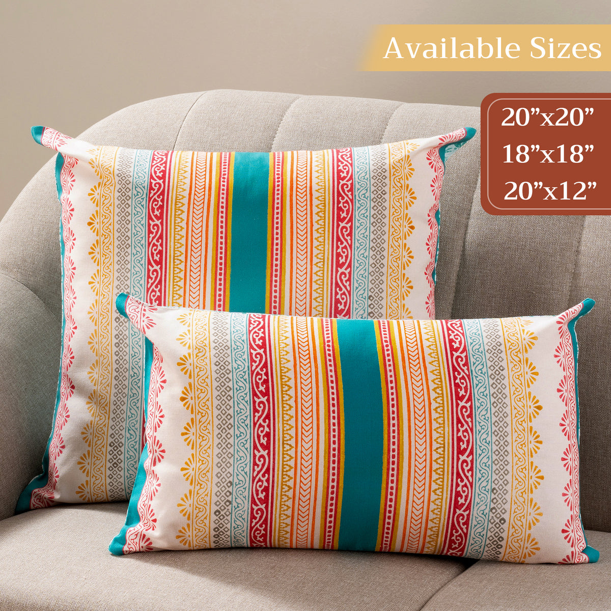 Katmandou Throw Pillow Covers