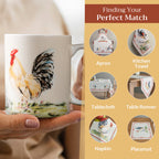 Campagne Fine Bone China Coffee Mugs