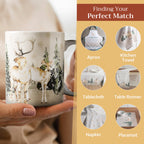 Deer In The Woods Fine Bone China Coffee Mugs