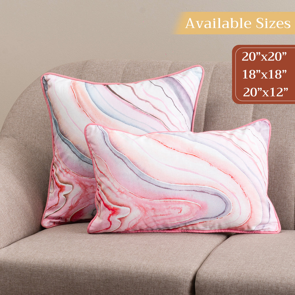 Pale Garden Throw Pillow Covers
