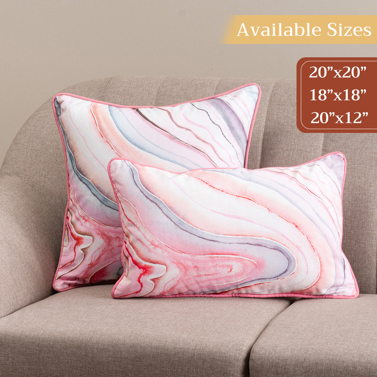 Pale Garden Throw Pillow Covers