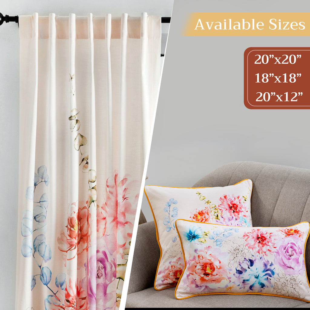 Floral Throw Pillow Covers