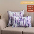 Rose Lavender Sage Throw Pillow Covers