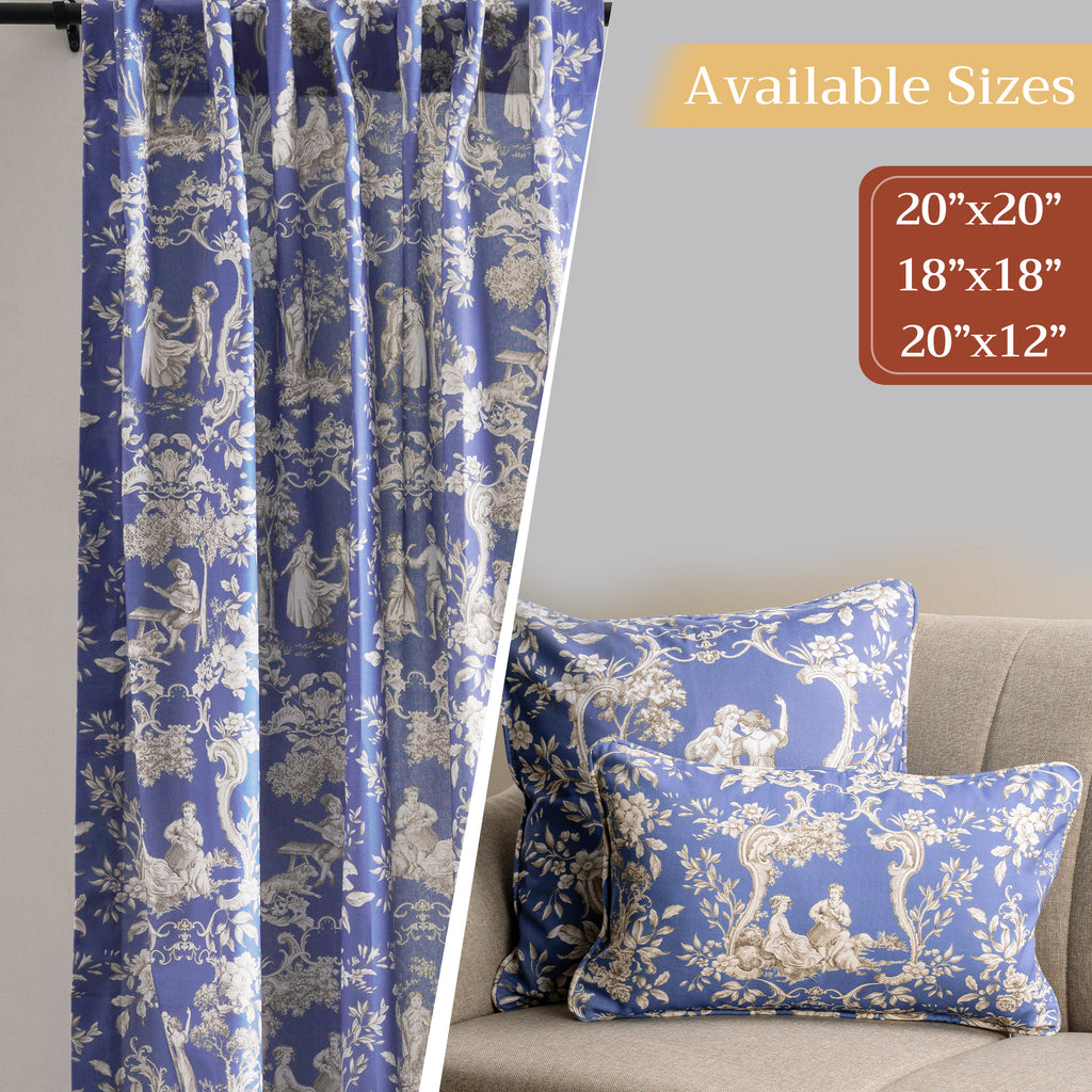 Joli Jouy Throw Pillow Covers