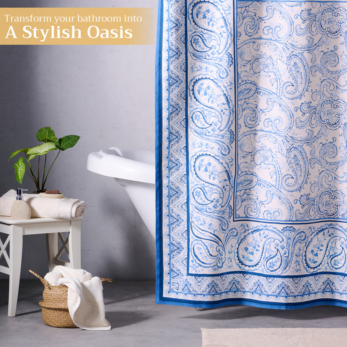 Palatial Paisley Shower Curtains