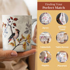 Equinoxe - Beige Fine Bone China Coffee Mugs