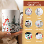 Morzine Fine Bone China Coffee Mugs