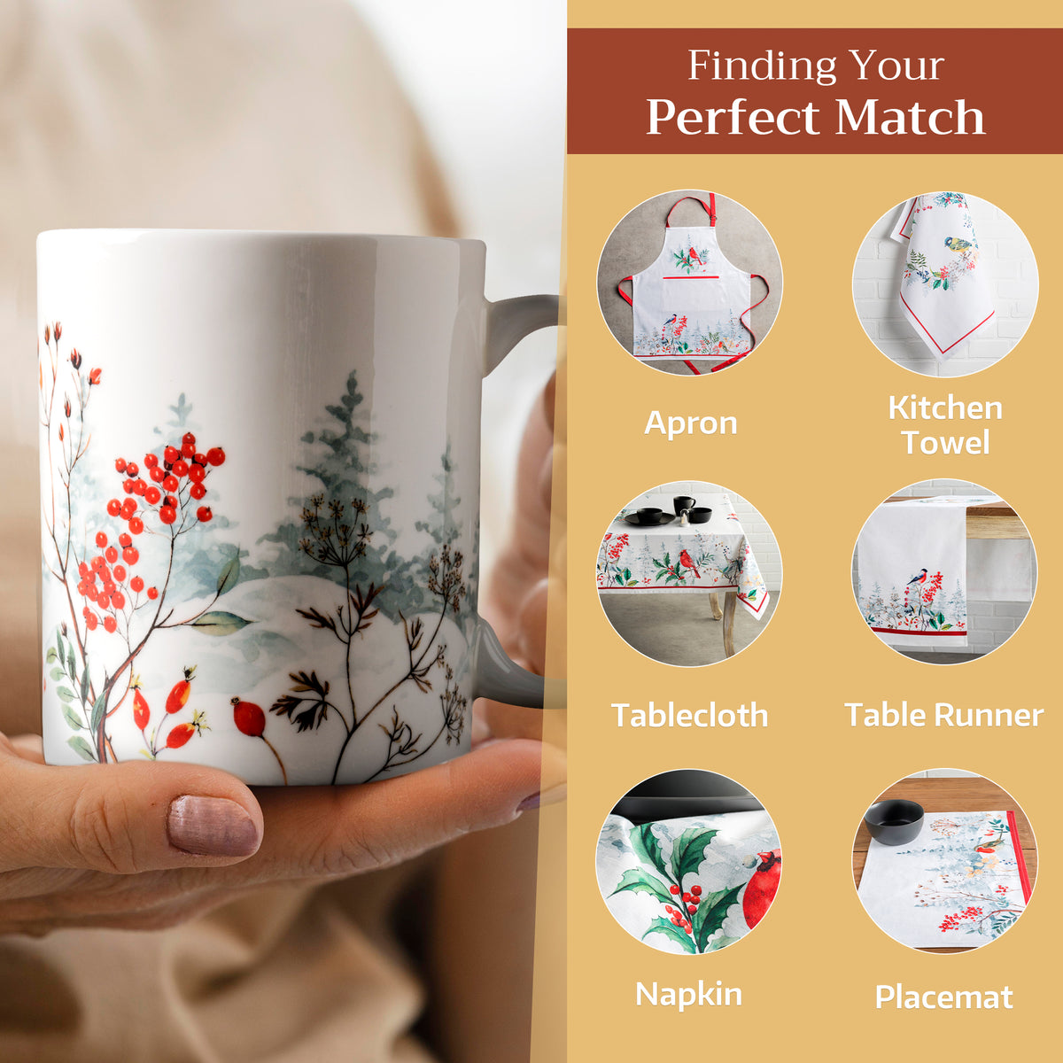 Morzine Fine Bone China Coffee Mugs