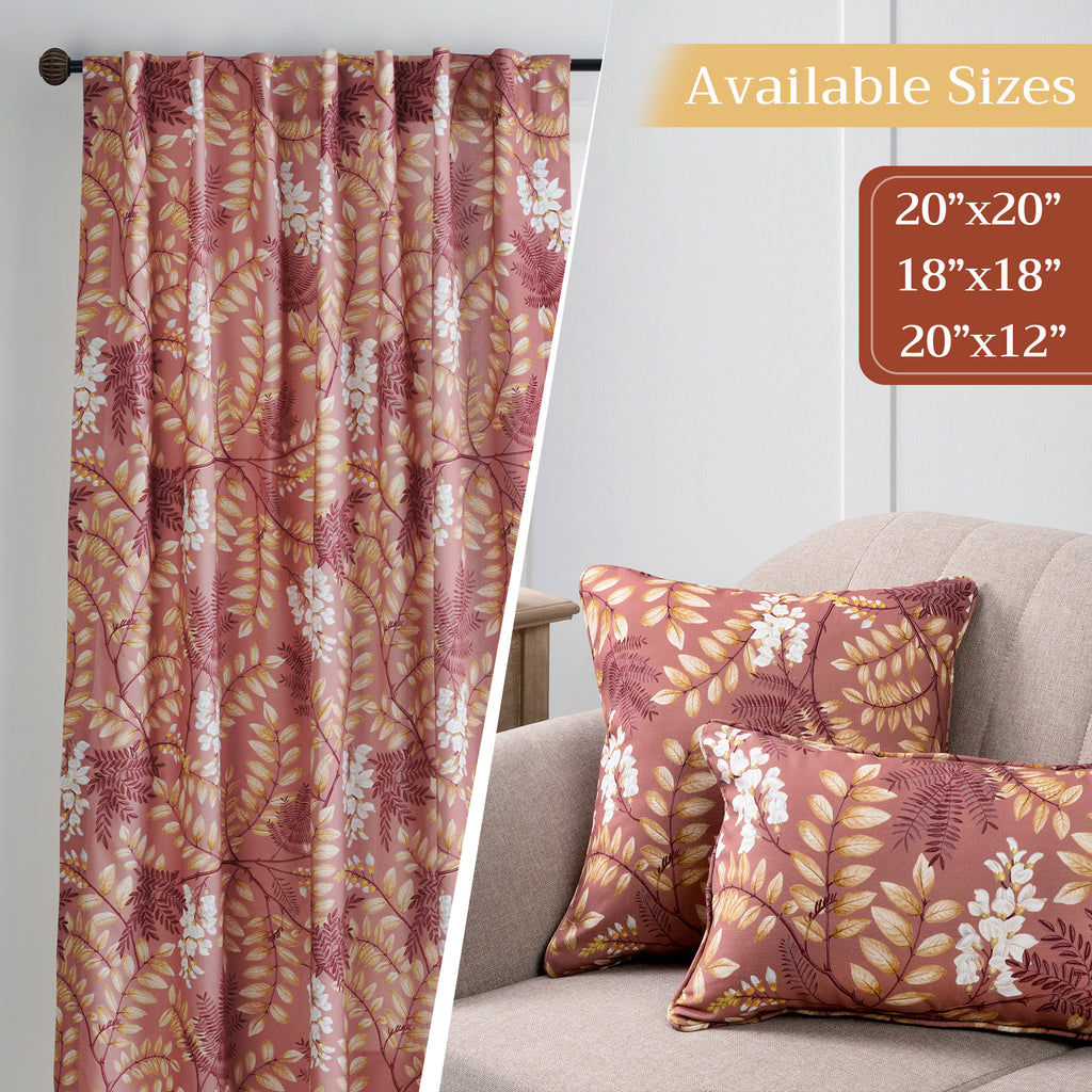 Feuillage Throw Pillow Covers