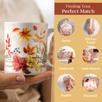 Amarante Fine Bone China Coffee Mugs