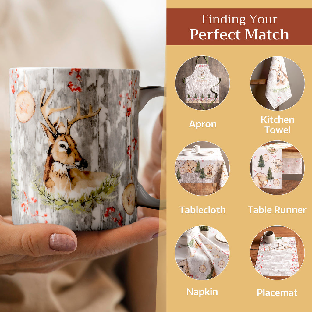 Mountain Life Fine Bone China Coffee Mugs