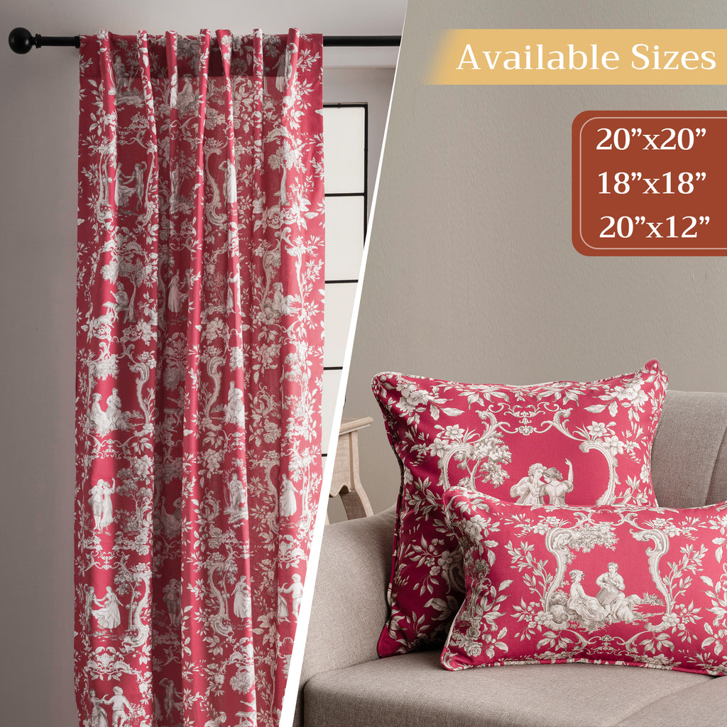 Joli Jouy Throw Pillow Covers
