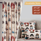 Pupeo People Throw Pillow Covers