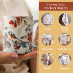 Equinoxe - Beige Fine Bone China Coffee Mugs