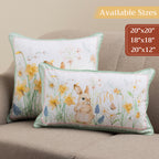 Easter Dew Throw Pillow Covers