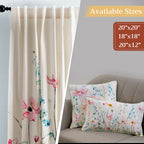 Delphinium Throw Pillow Covers