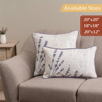 Rose Lavender Sage Throw Pillow Covers