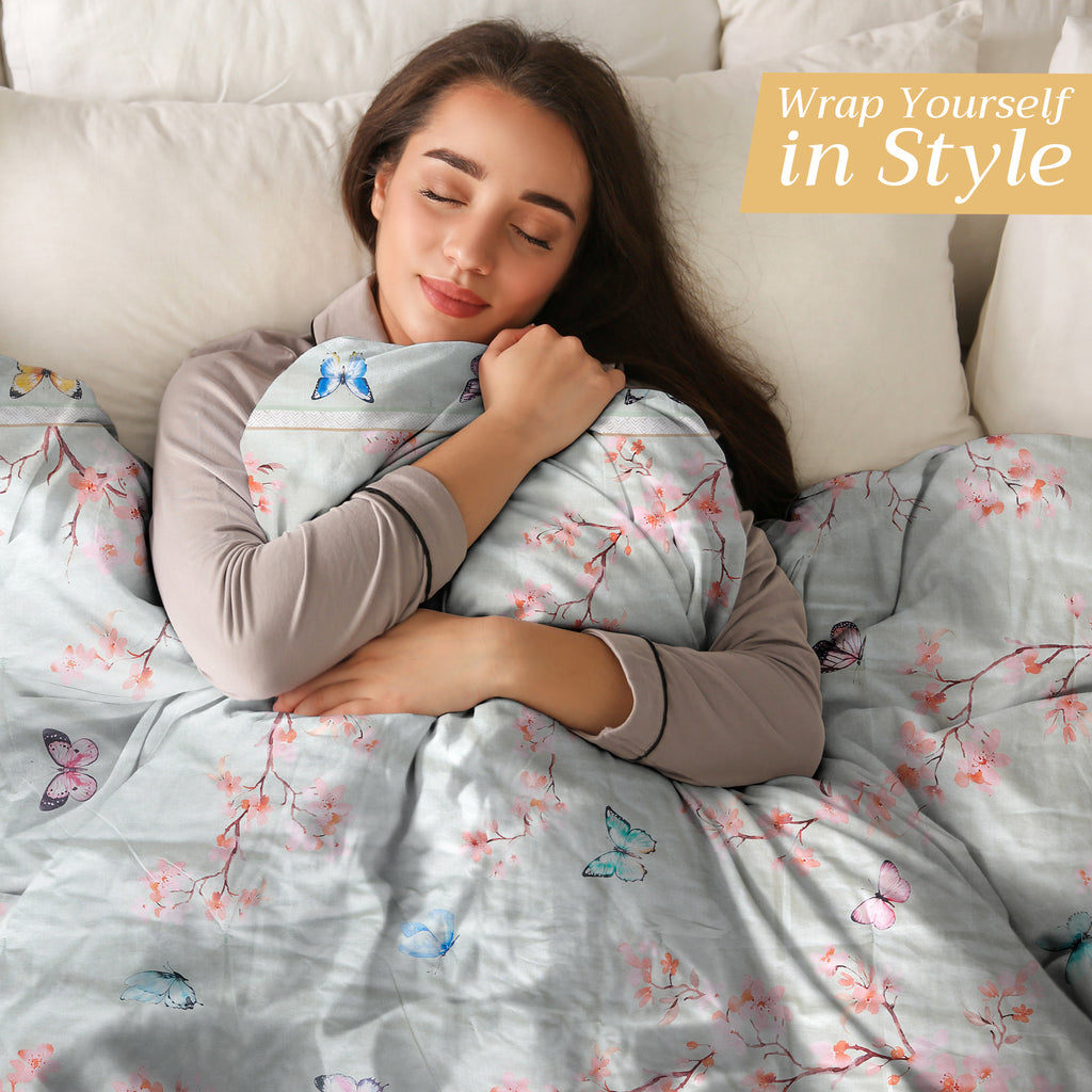 Blossoms in Spring Throw Blankets
