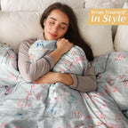 Blossoms in Spring Throw Blankets