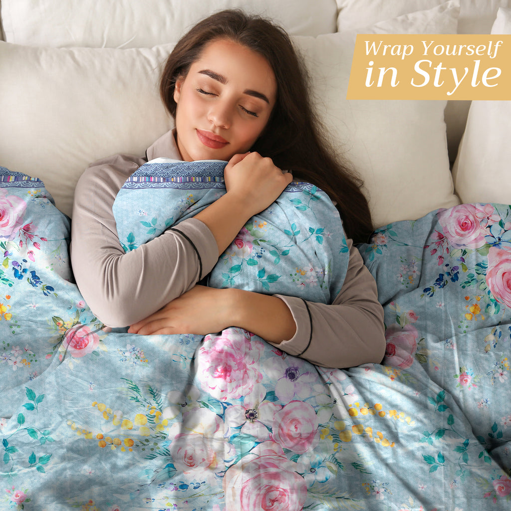 Sweet Rose Lavender Throw Blankets