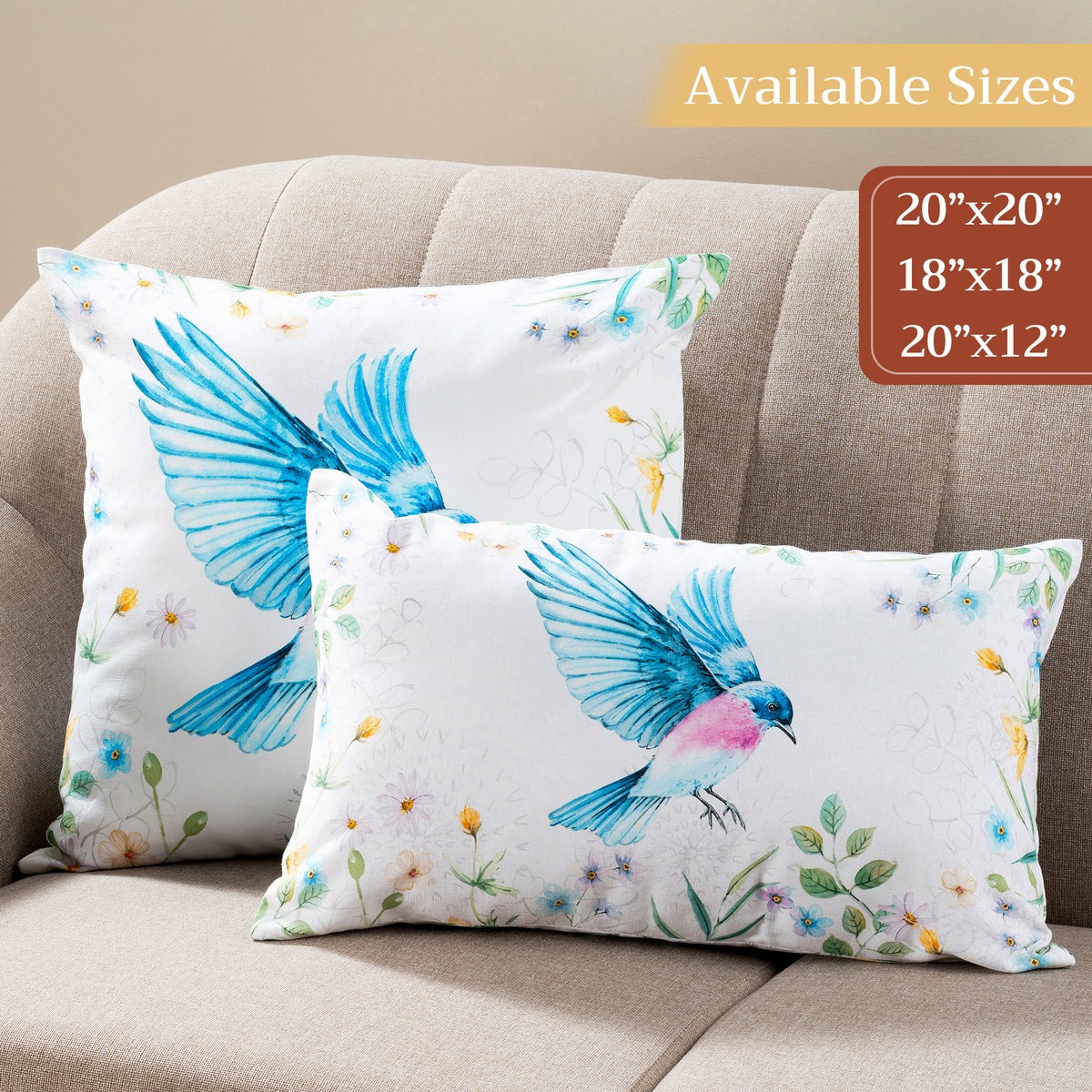 Artist Garden Throw Pillow Covers