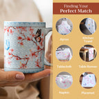 Blossoms in Spring Fine Bone China Coffee Mugs