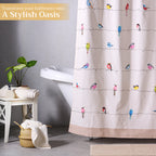 Birdies on Wire Shower Curtains