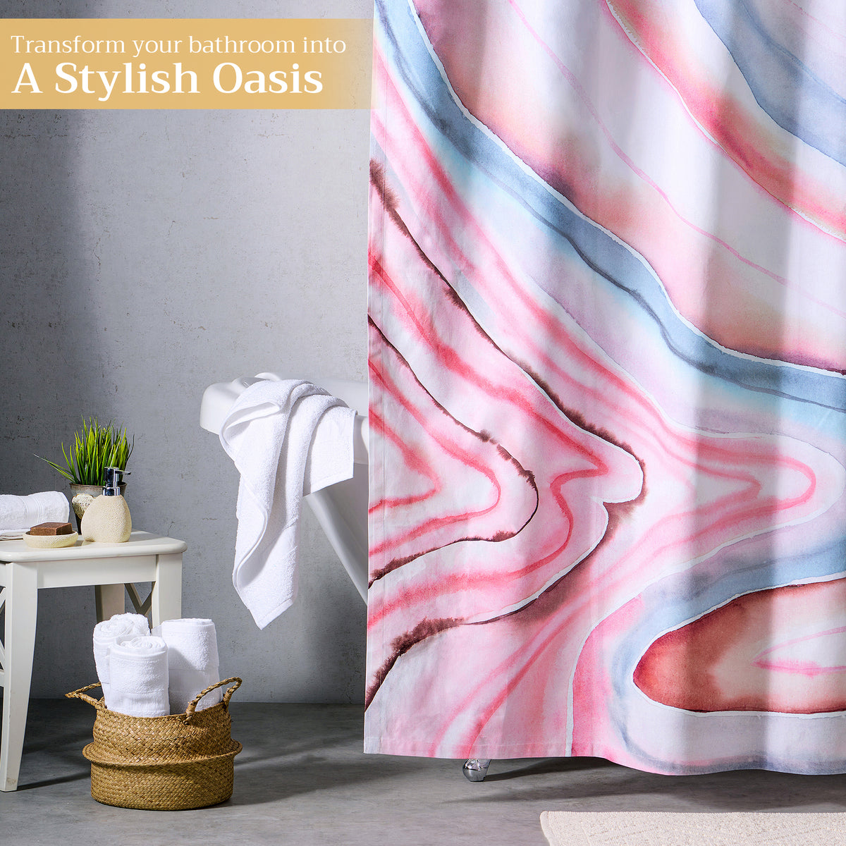 Pale Garden Shower Curtains