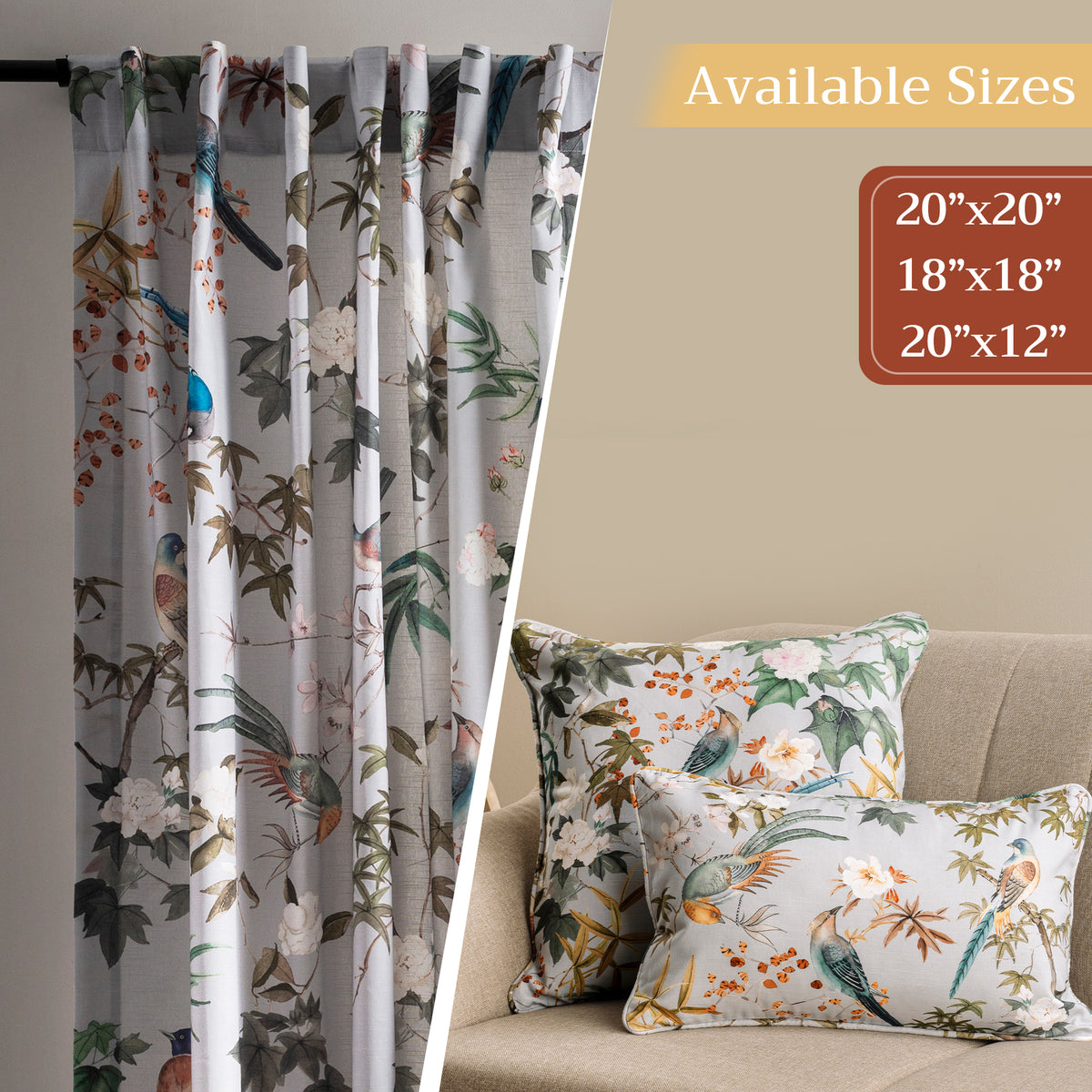 Hokuzai Throw Pillow Covers