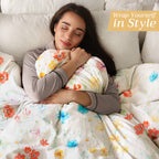 Summer Whisper Throw Blankets