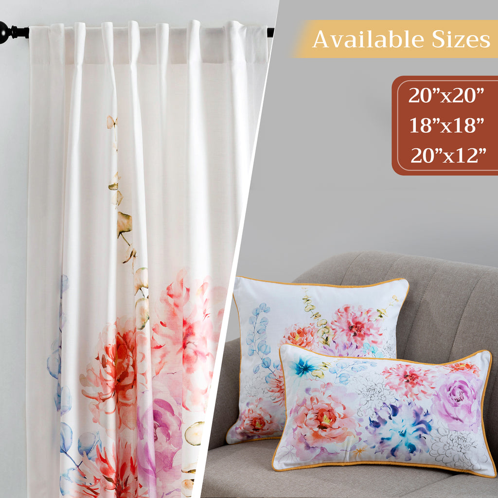 Floral Throw Pillow Covers