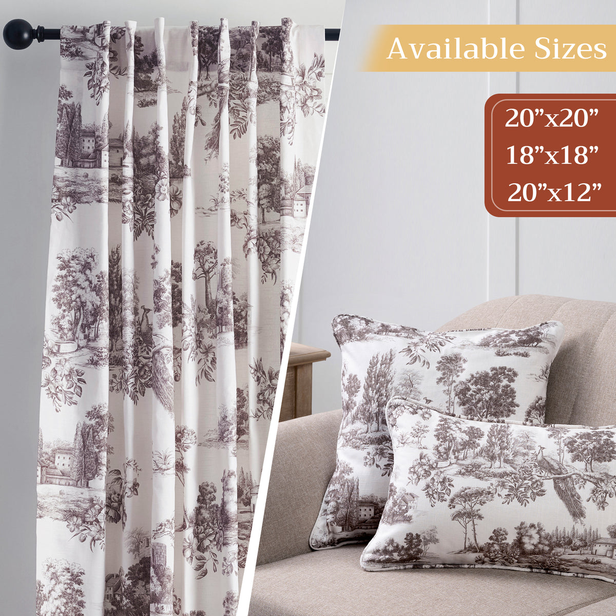 Trianon Throw Pillow Covers