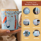 Ibiza - Blue Fine Bone China Coffee Mugs