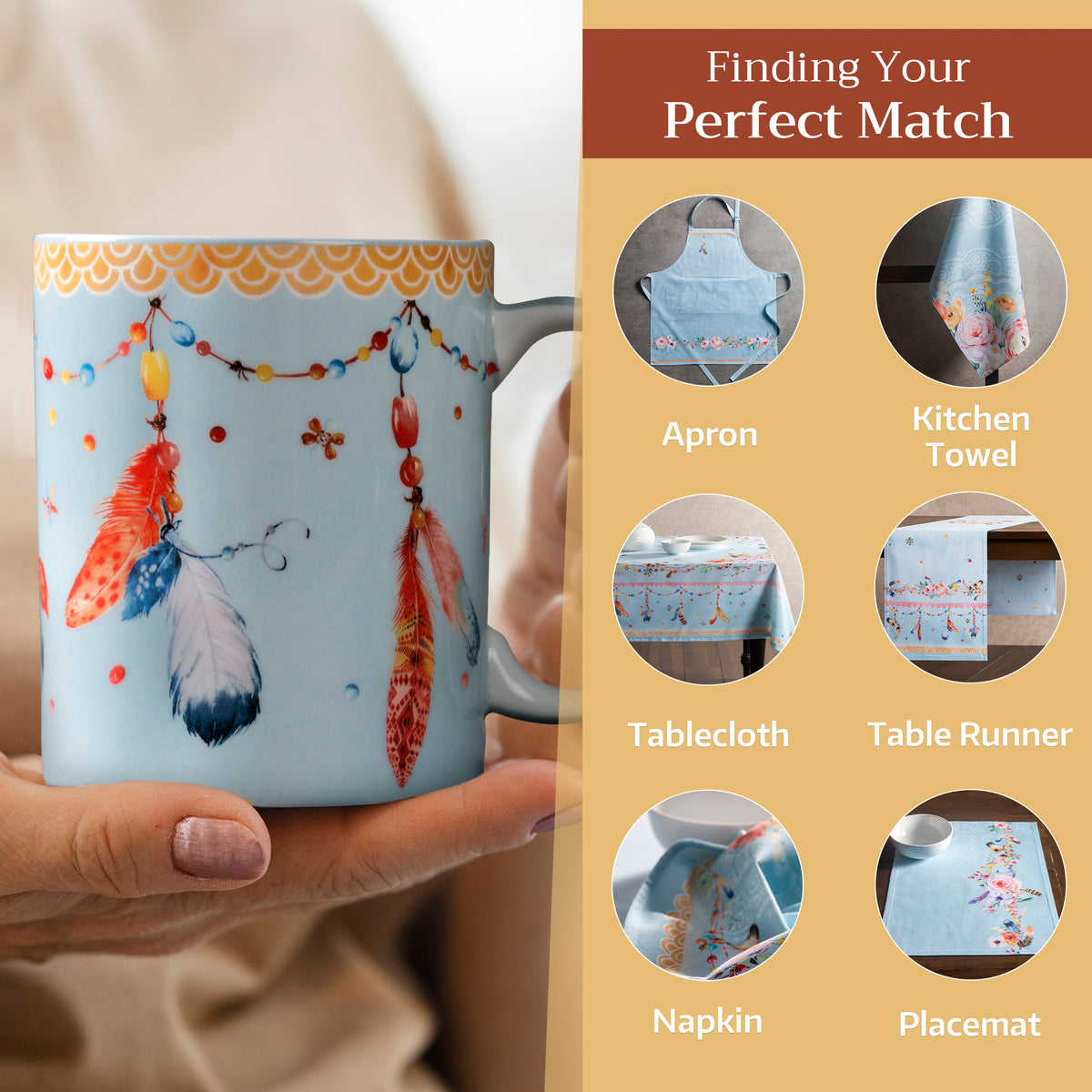 Ibiza - Blue Fine Bone China Coffee Mugs