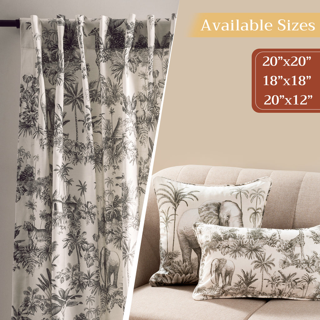 Savana Jouy Throw Pillow Covers