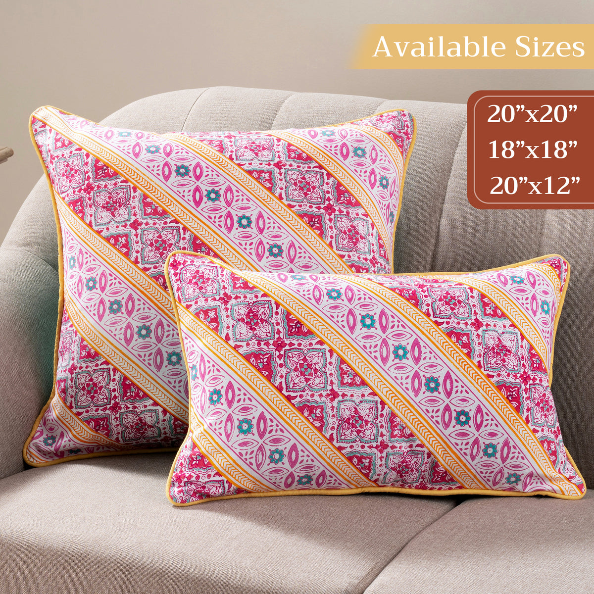 Katmandou Throw Pillow Covers