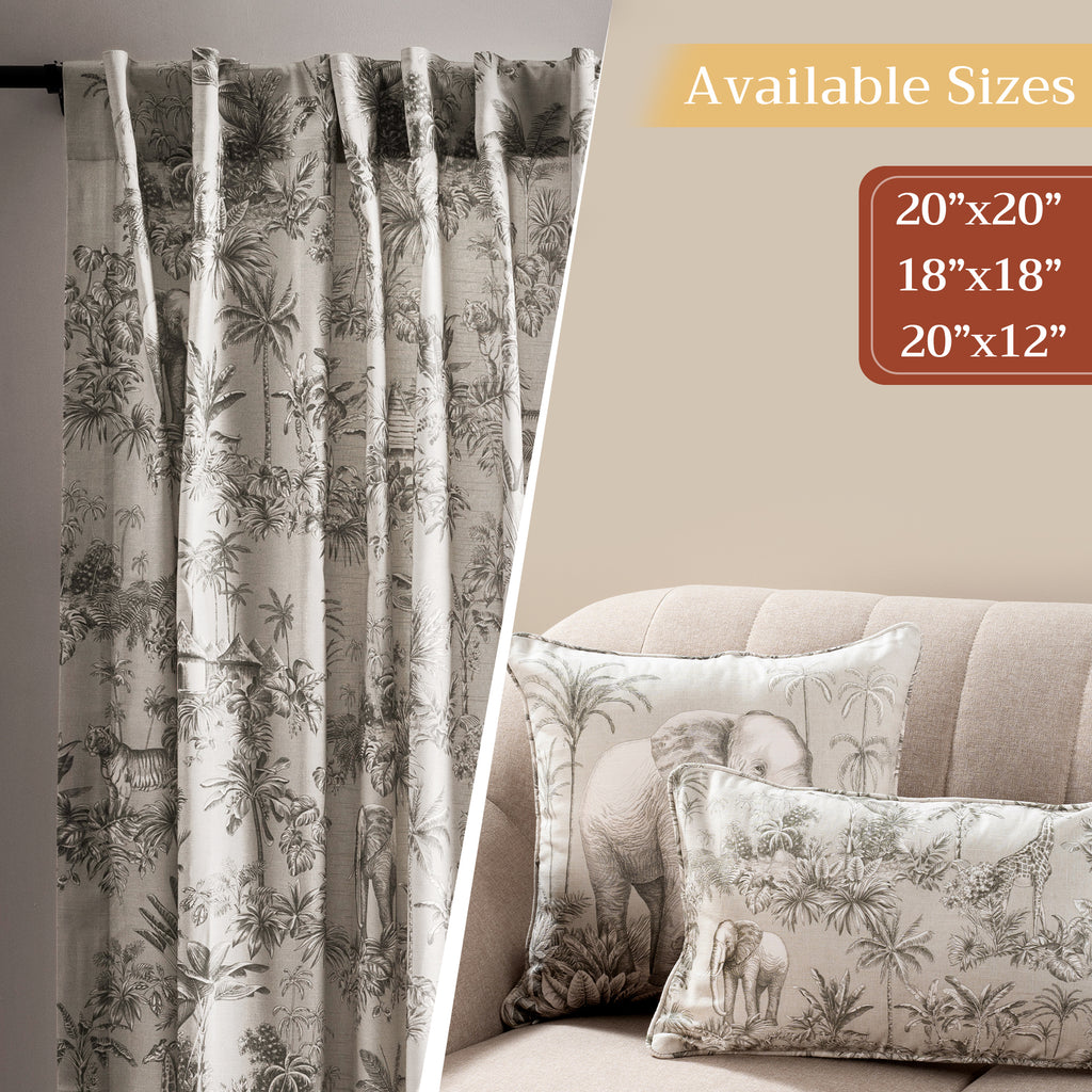 Savana Jouy Throw Pillow Covers